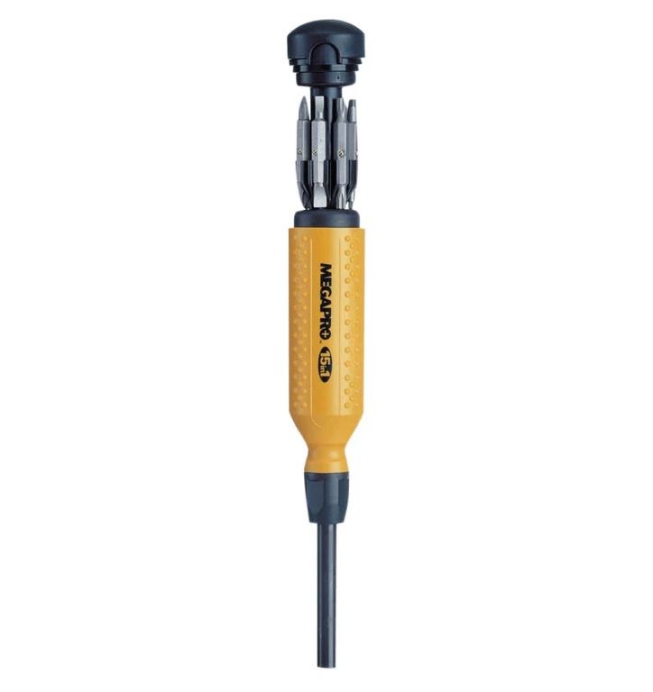 Hubi Tools CAMEGA15A Megapro 15:1-ben csavarhúzó bit hegyekkel termék fő termékképe