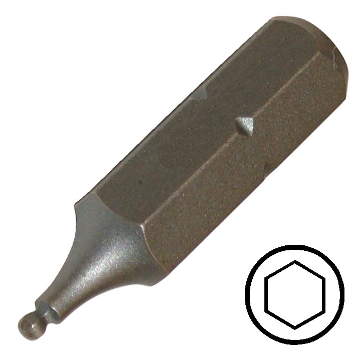 KENNEDY 1.5 mm gömbvégű hatszög csavarbehajtó bit 1/4" hatszög illesztéssel, 25 mm termék fő termékképe