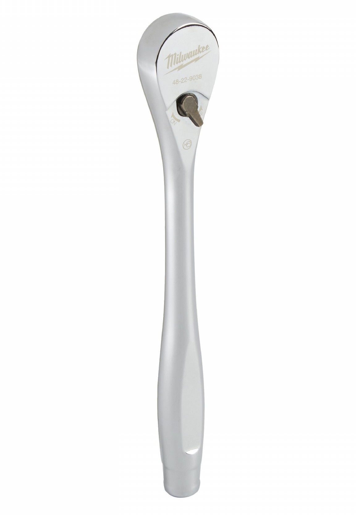 Milwaukee 3/8" racsnis hajtókar, váltókaros, 90-fogú, 216 mm termék fő termékképe