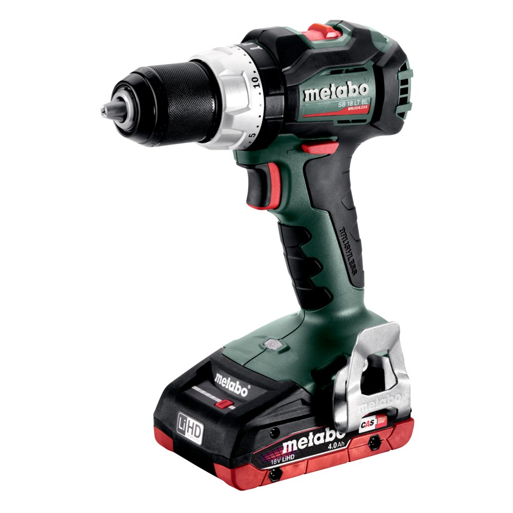 METABO SB 18 LT BL szénkefe nélküli akkumulátoros ütvefúró-csavarozó (2 x 4.0 Ah LiHD akkuval, metaBOX kofferben) termék fő termékképe