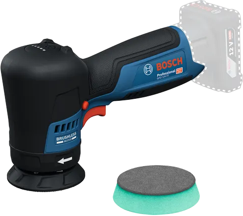 Bosch GPO 12V-77 akkus polírozó + szivacsbetét (akku és töltő nélkül) termék fő termékképe